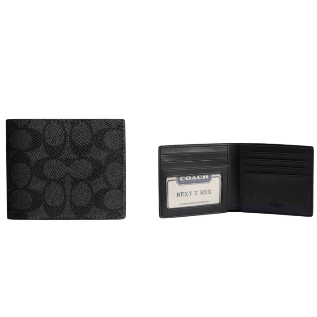 Coach Black Signature Wallet