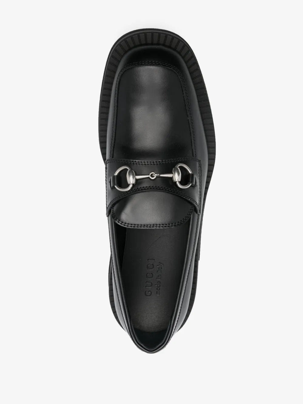 Horsebit square-toe loafers