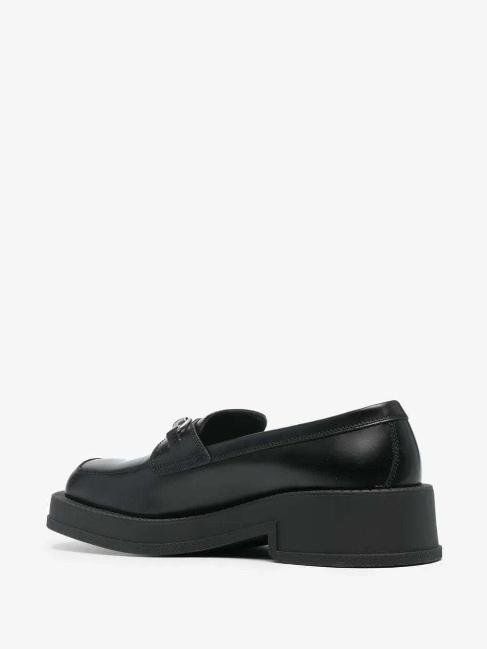 Horsebit square-toe loafers