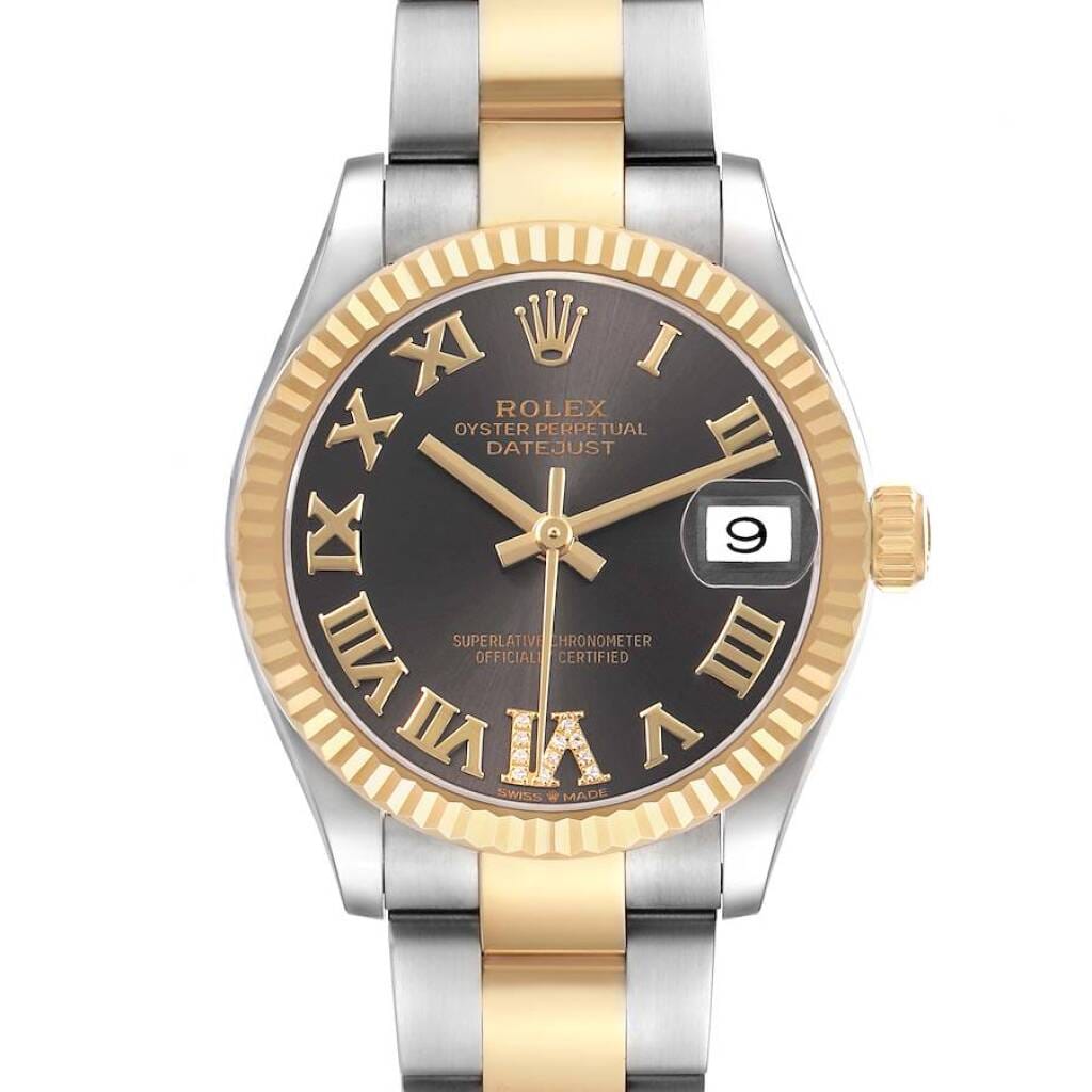 Datejust (Reference 278273). A 31mm yellow gold stainless steel automatic wristwatch with date. 2024