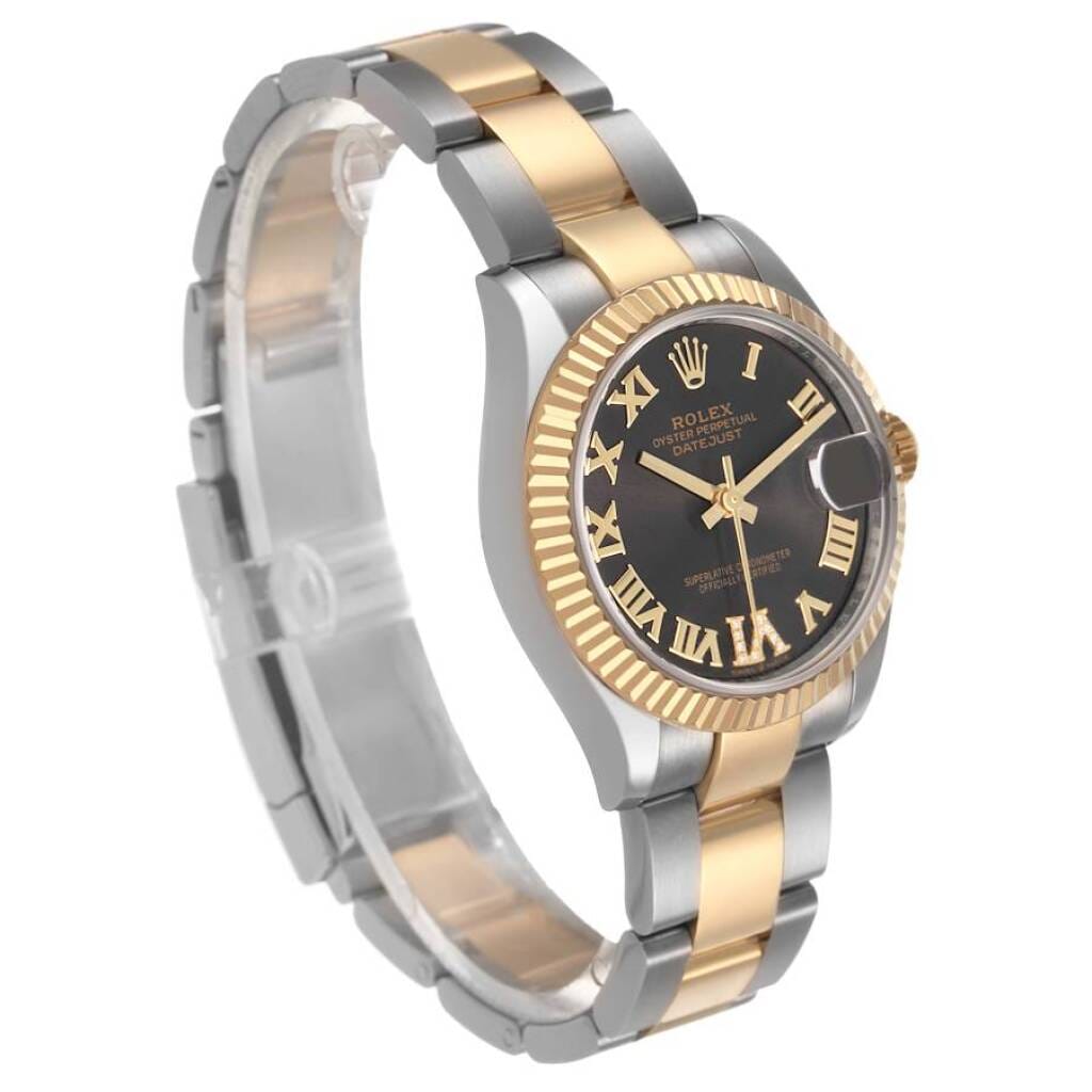 Datejust (Reference 278273). A 31mm yellow gold stainless steel automatic wristwatch with date. 2024