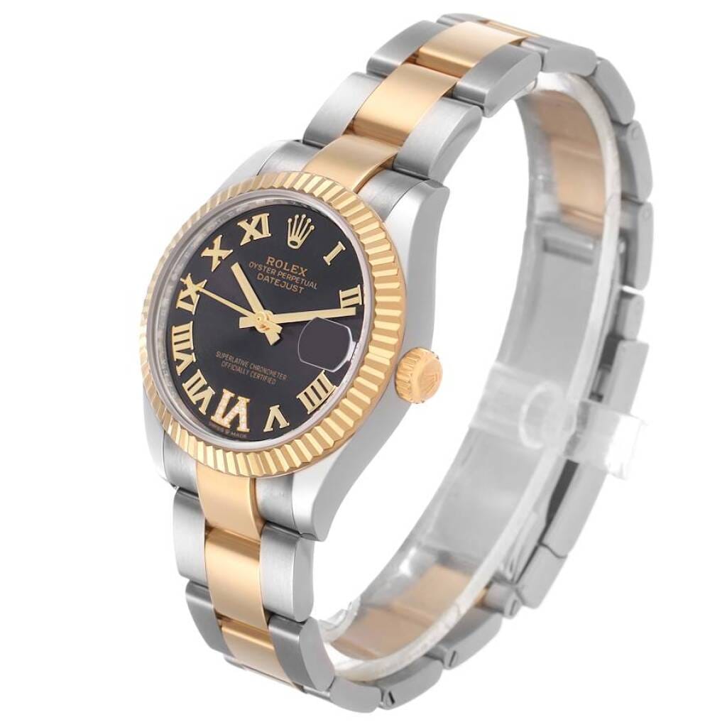 Datejust (Reference 278273). A 31mm yellow gold stainless steel automatic wristwatch with date. 2024