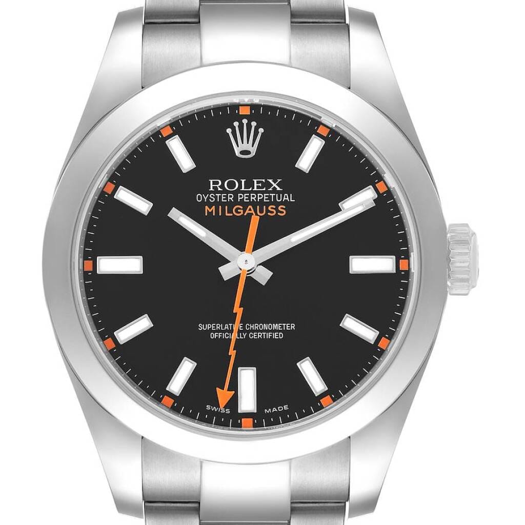 Milgauss (Reference 116400). A 40mm stainless steel automatic wristwatch. 2010