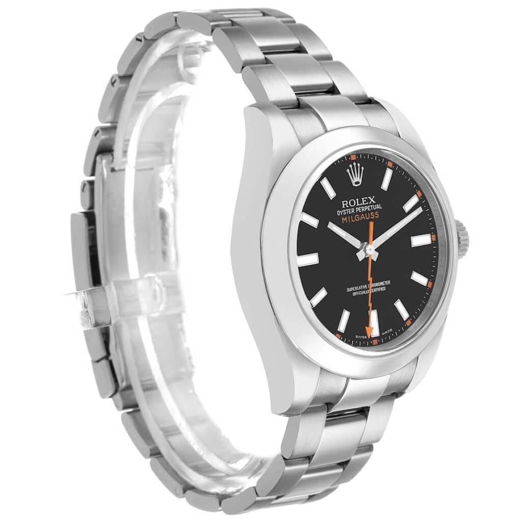 Milgauss (Reference 116400). A 40mm stainless steel automatic wristwatch. 2010