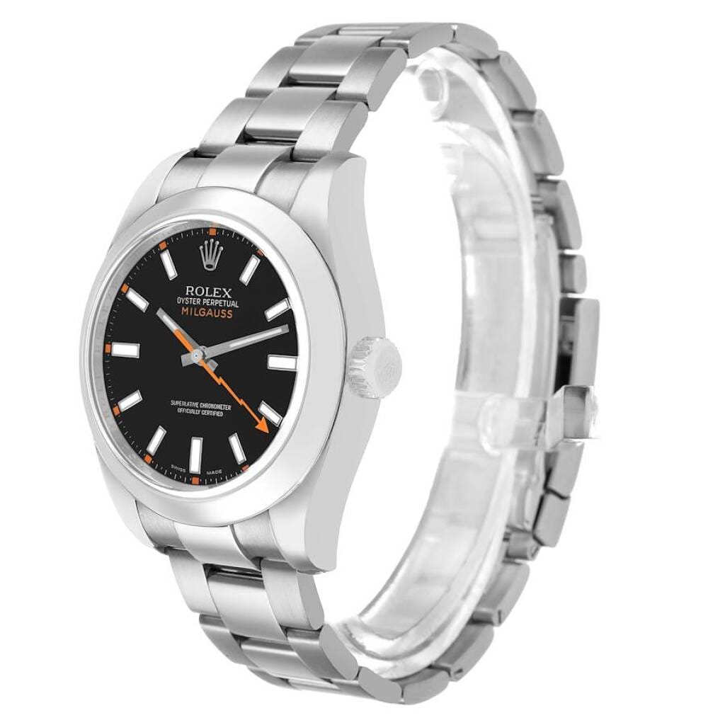 Milgauss (Reference 116400). A 40mm stainless steel automatic wristwatch. 2010