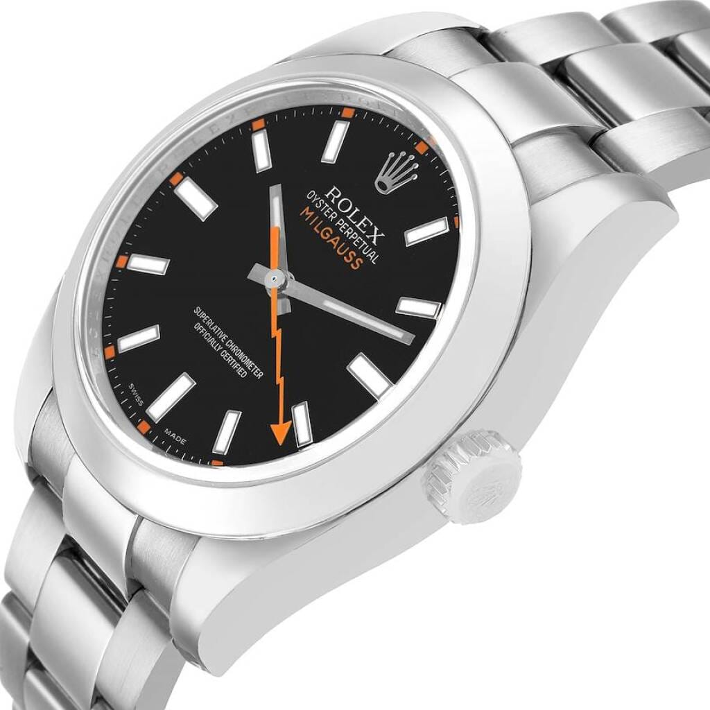 Milgauss (Reference 116400). A 40mm stainless steel automatic wristwatch. 2010