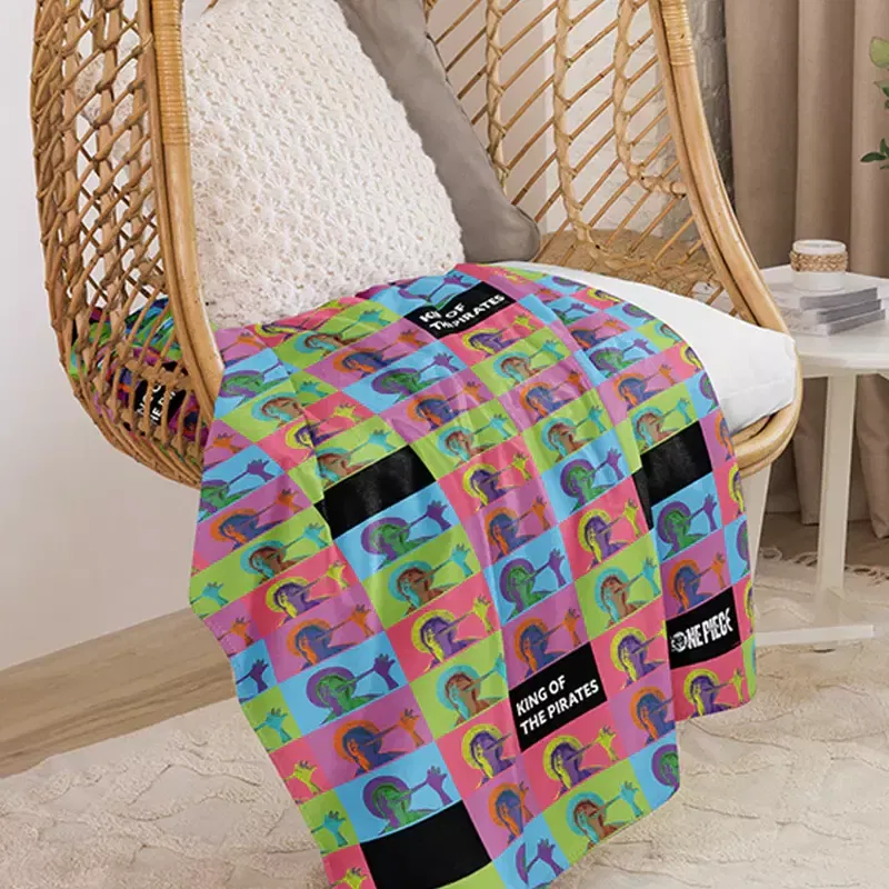 One Piece Luffy King of Pirates Sherpa Blanket