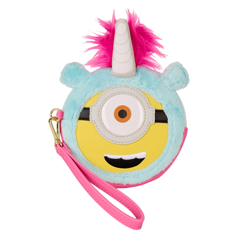 Minions Fluffy Unicorn Exclusive Costume Plush Wristlet Wallet