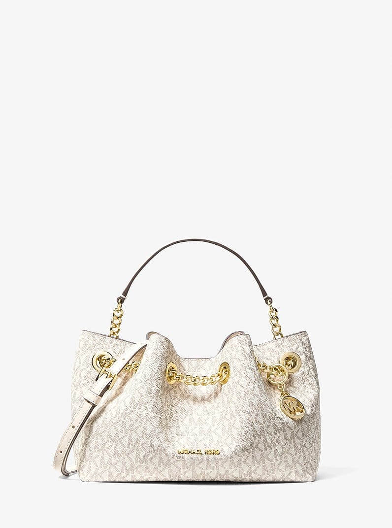 Mina Small Signature Logo Crossbody Bag