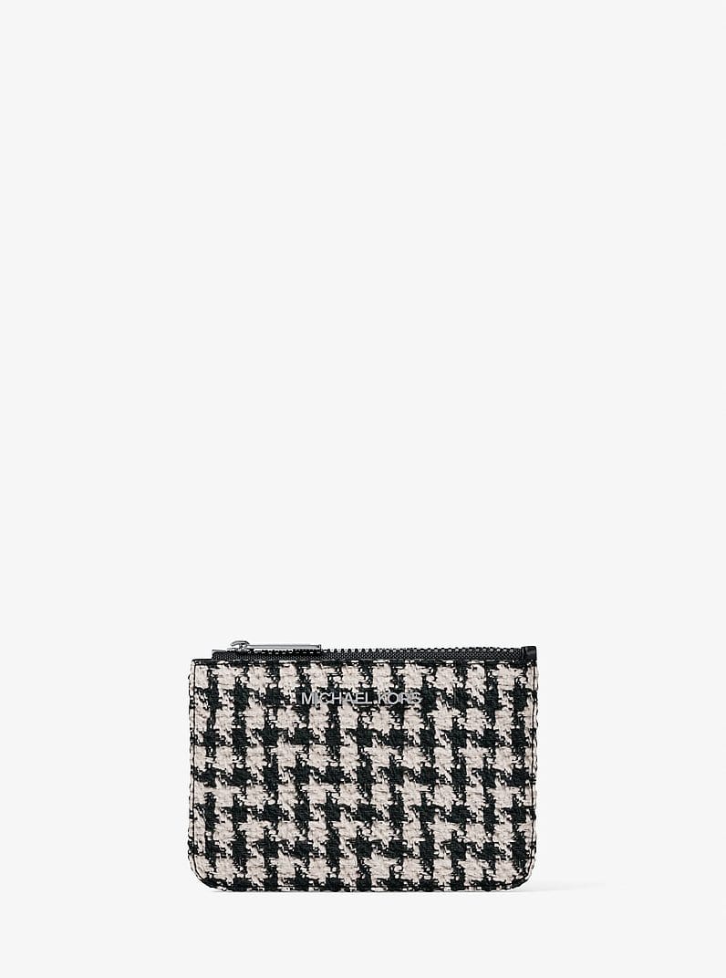 Jet Set Travel Houndstooth Woven Card Case