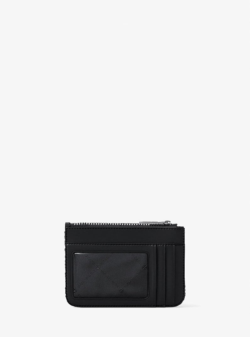 Jet Set Travel Houndstooth Woven Card Case