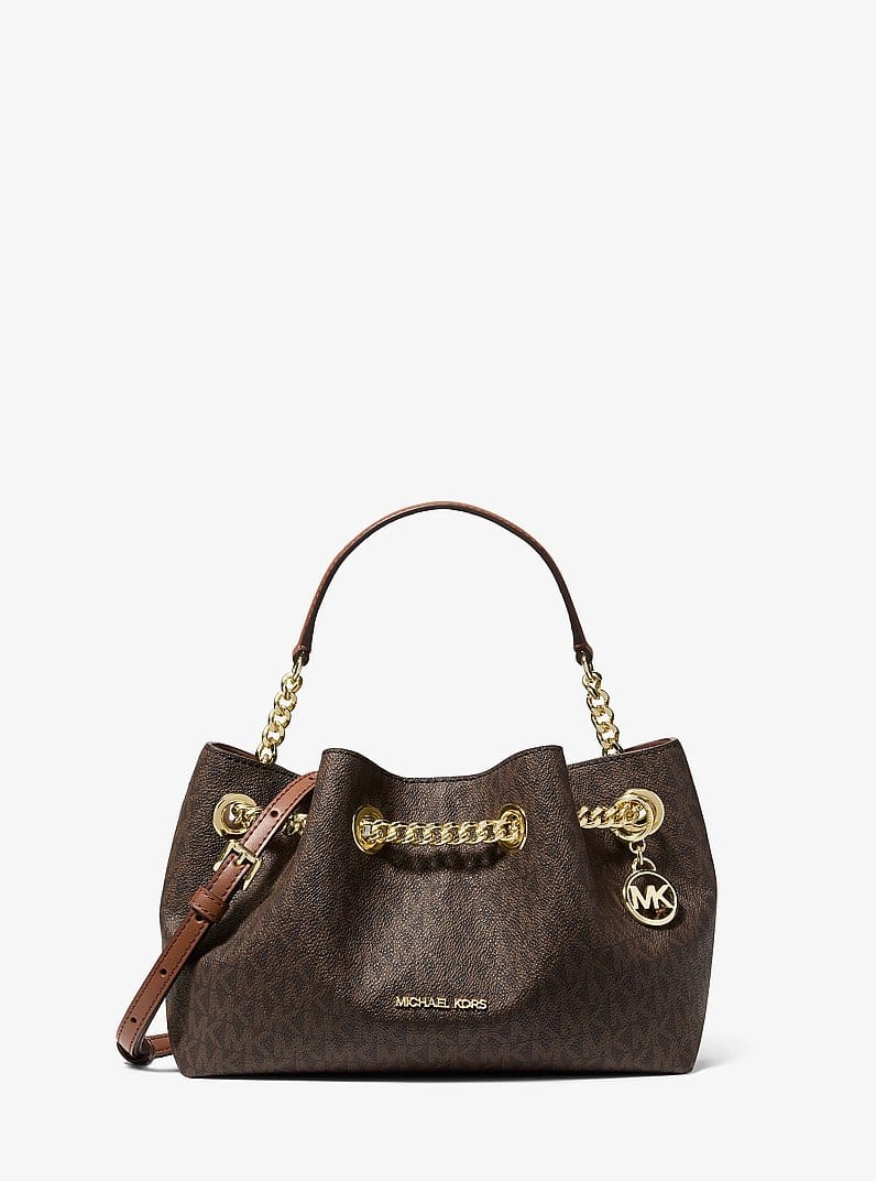 Mina Small Signature Logo Crossbody Bag