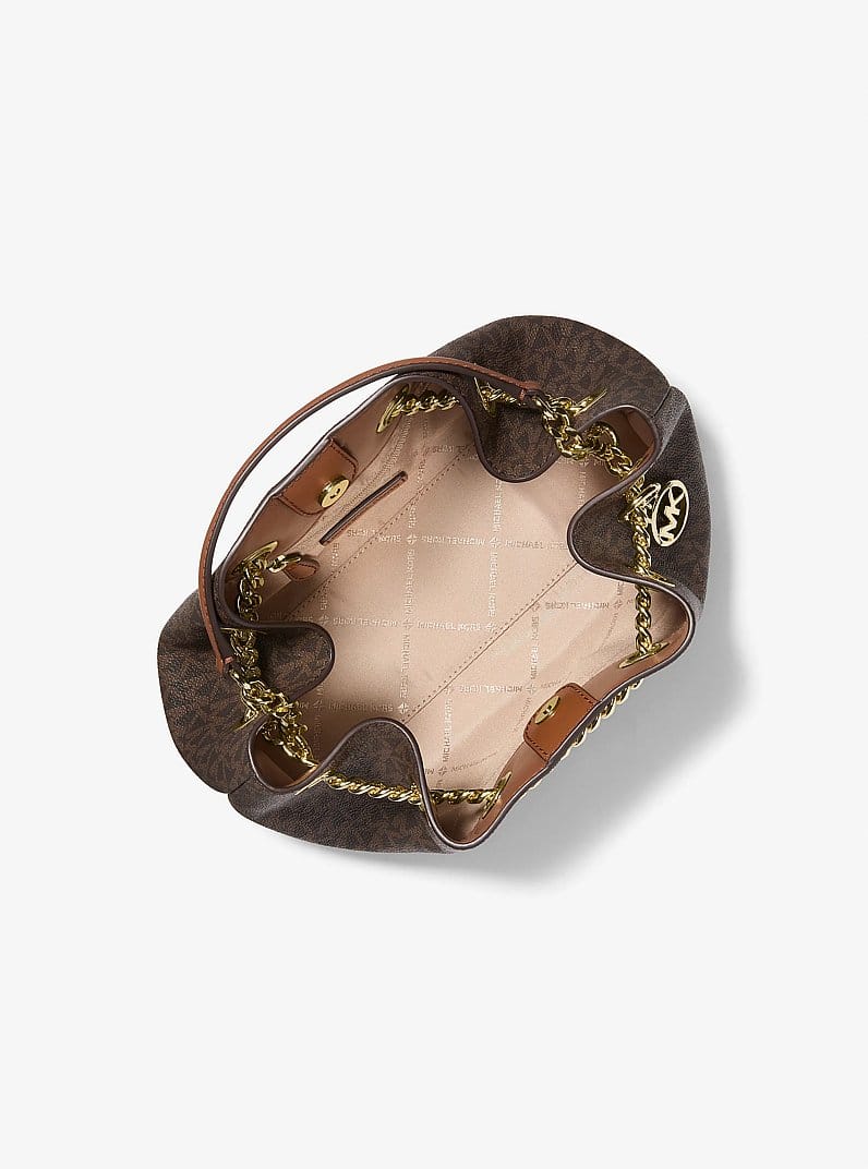 Mina Small Signature Logo Crossbody Bag