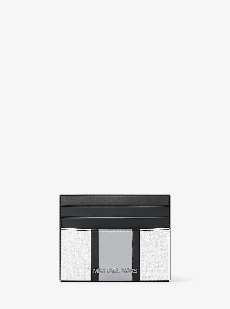 Cooper Striped Signature Logo Card Case