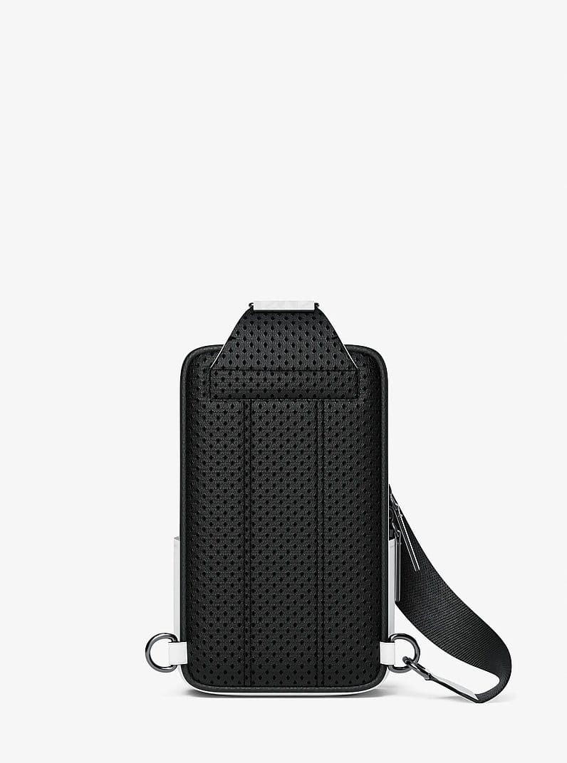 Cooper Medium Pebbled Leather and Signature Logo Sling Pack with Pouch