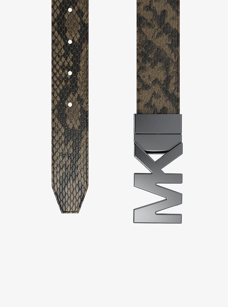 Reversible Snake Embossed Belt