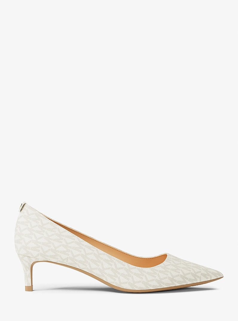 Alina Flex Signature Logo Kitten Heel Pump