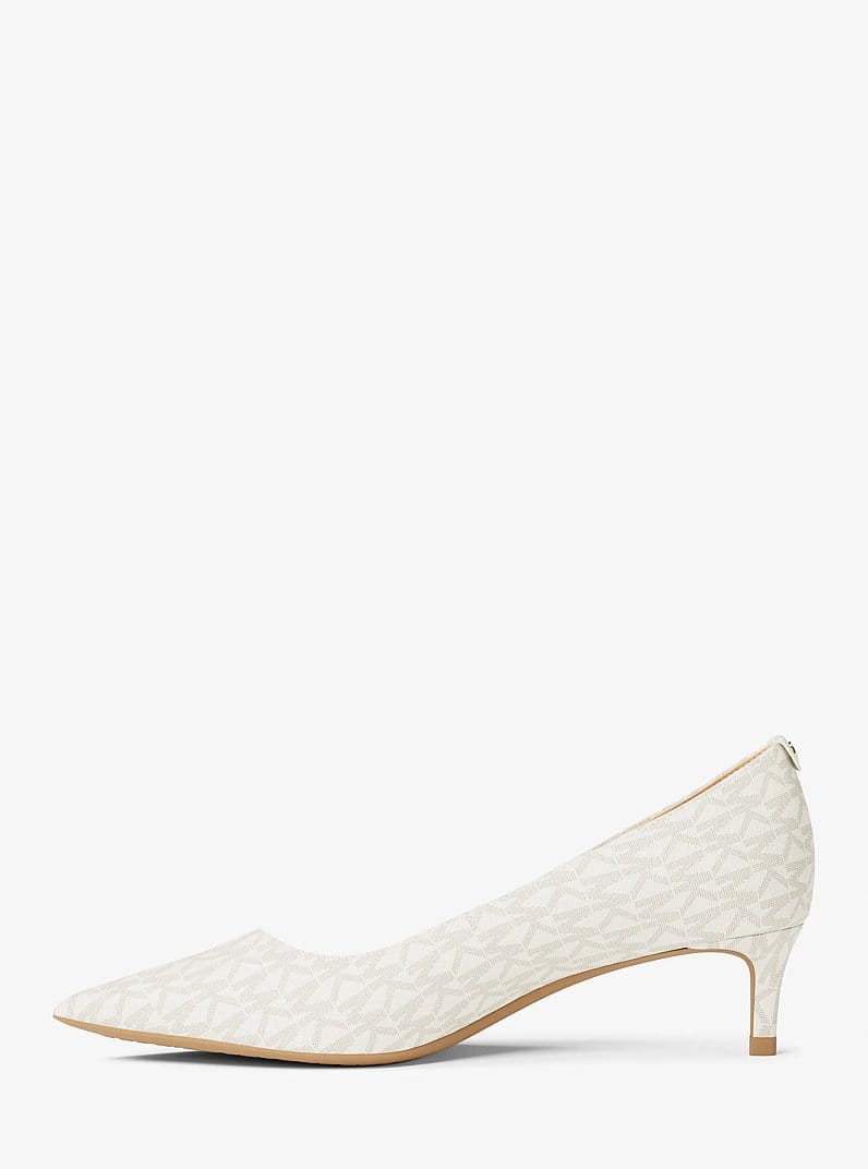 Alina Flex Signature Logo Kitten Heel Pump