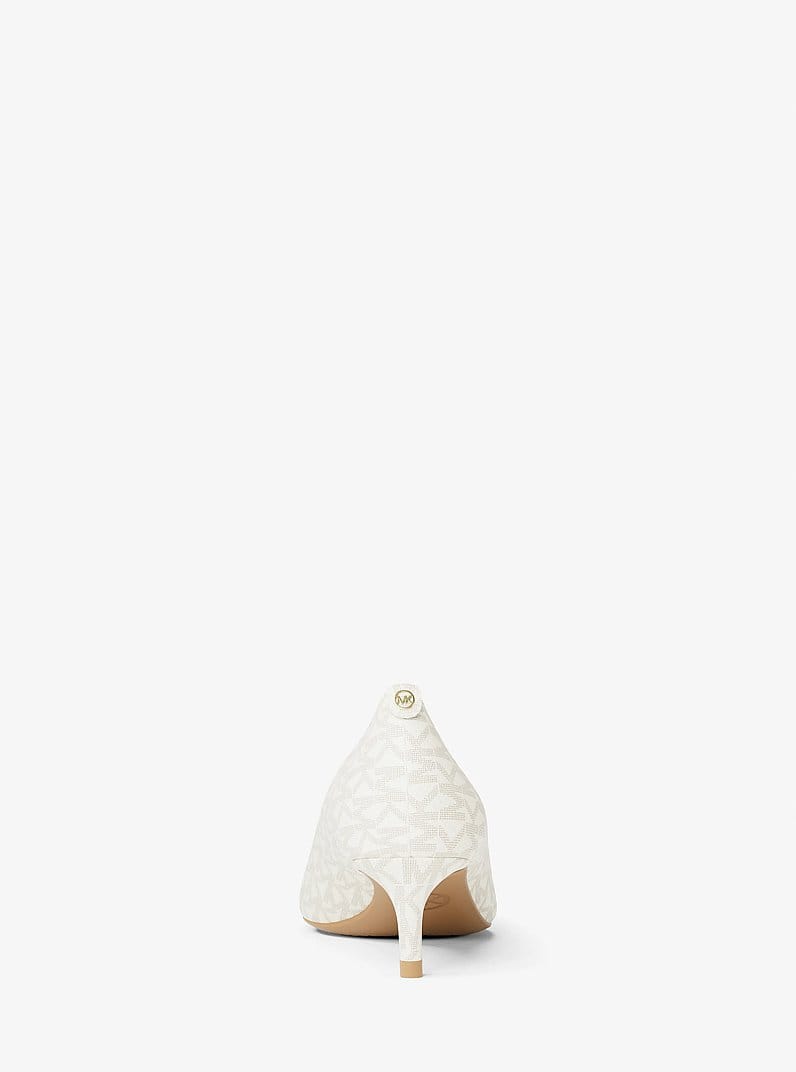 Alina Flex Signature Logo Kitten Heel Pump
