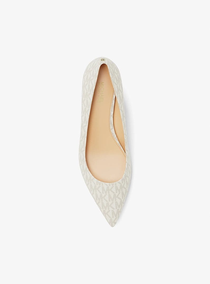 Alina Flex Signature Logo Kitten Heel Pump