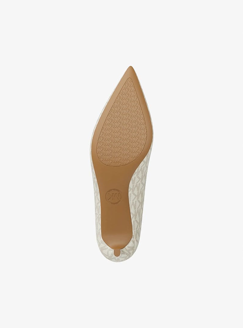 Alina Flex Signature Logo Kitten Heel Pump