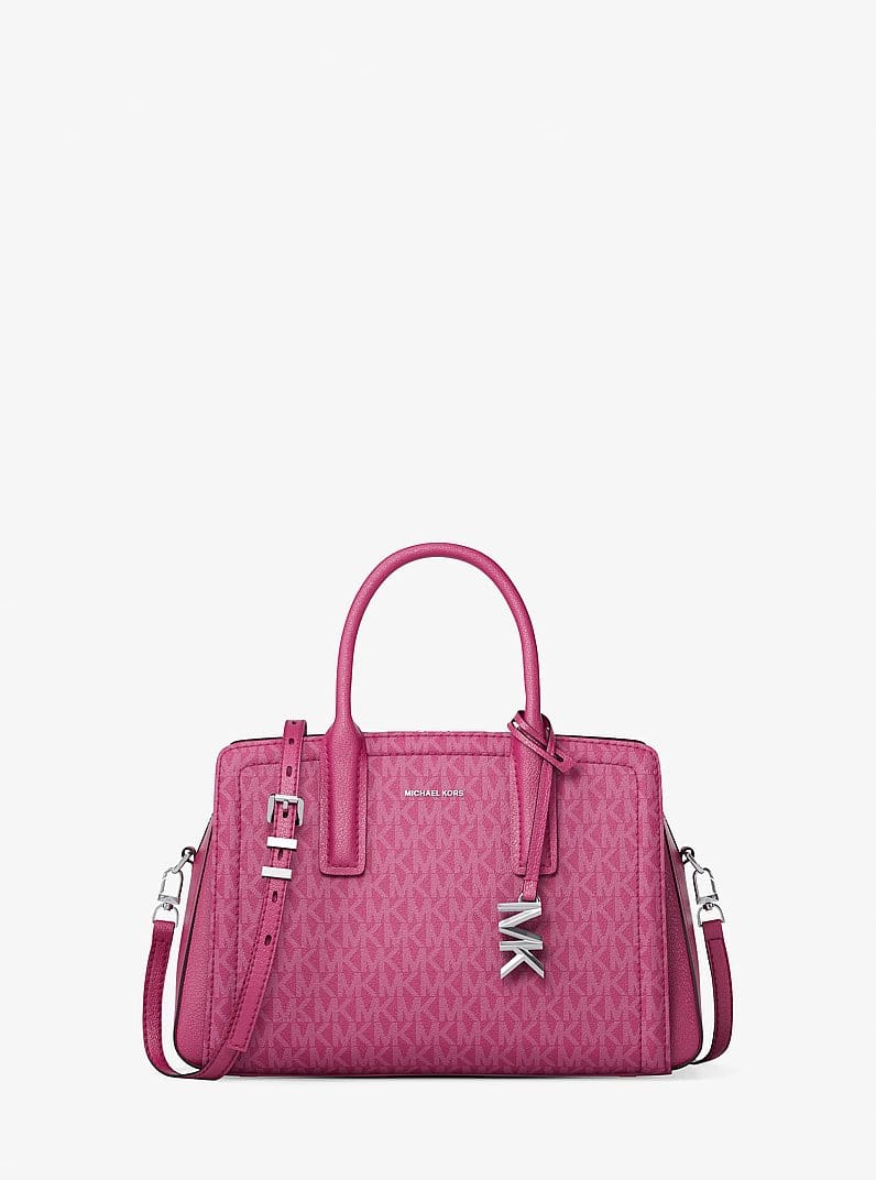 Laila Small Signature Logo Satchel