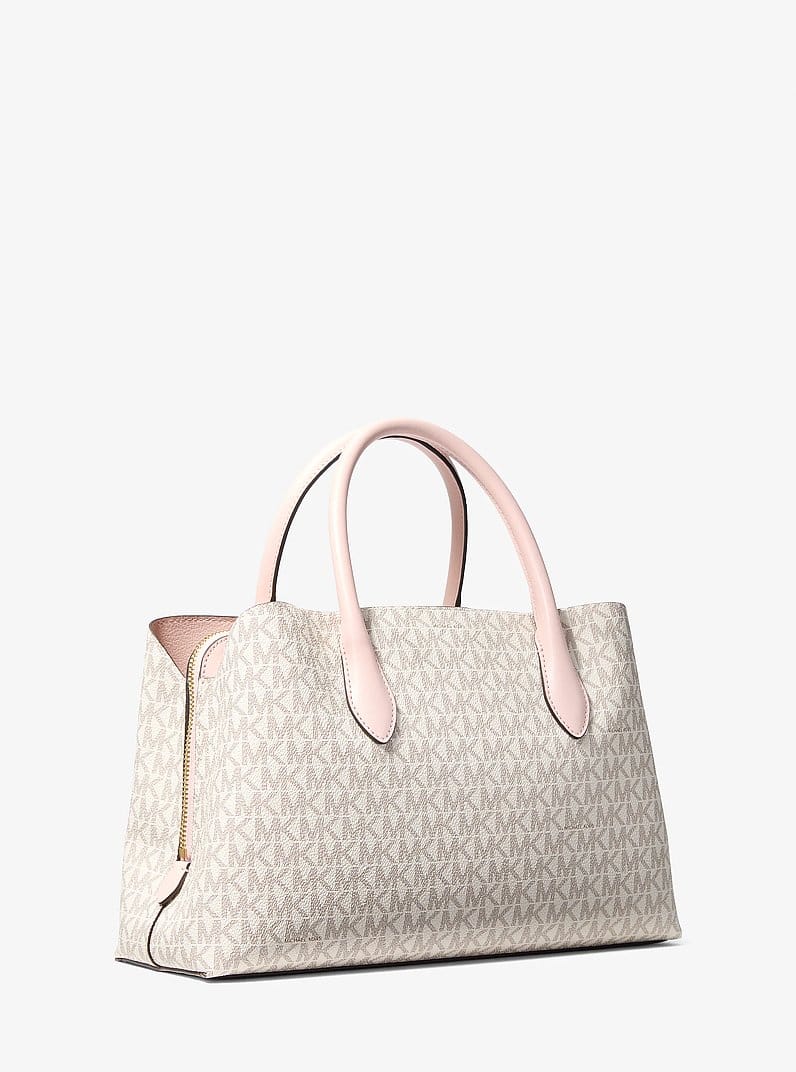 Maya Medium Signature Logo Satchel