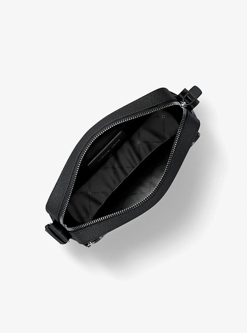 Cooper Logo Jacquard Denim Flight Bag