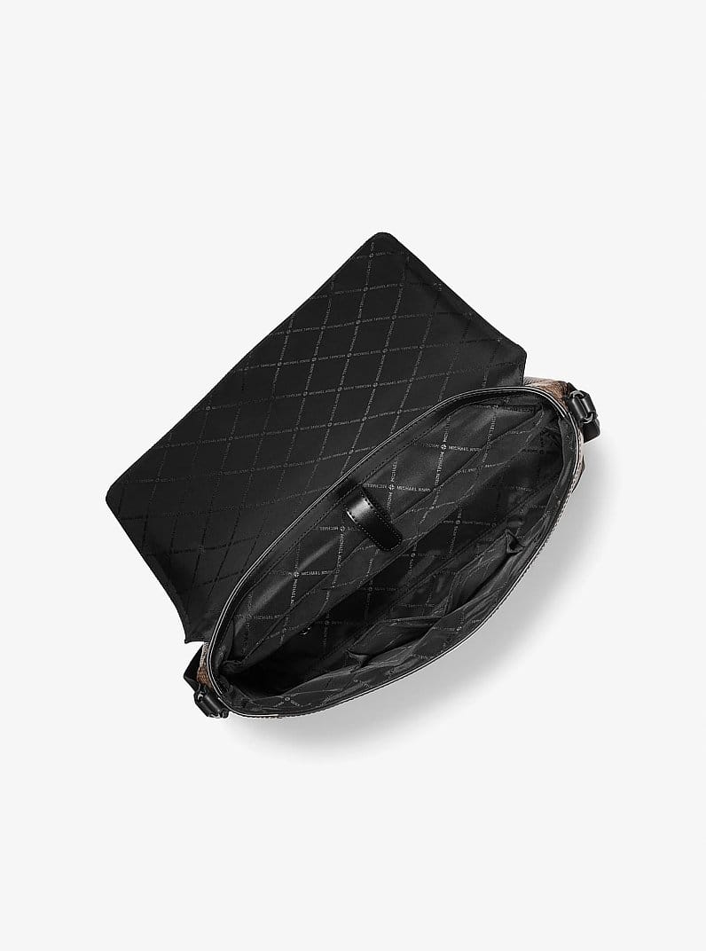 Cyrus Medium Snake Embossed Messenger Bag