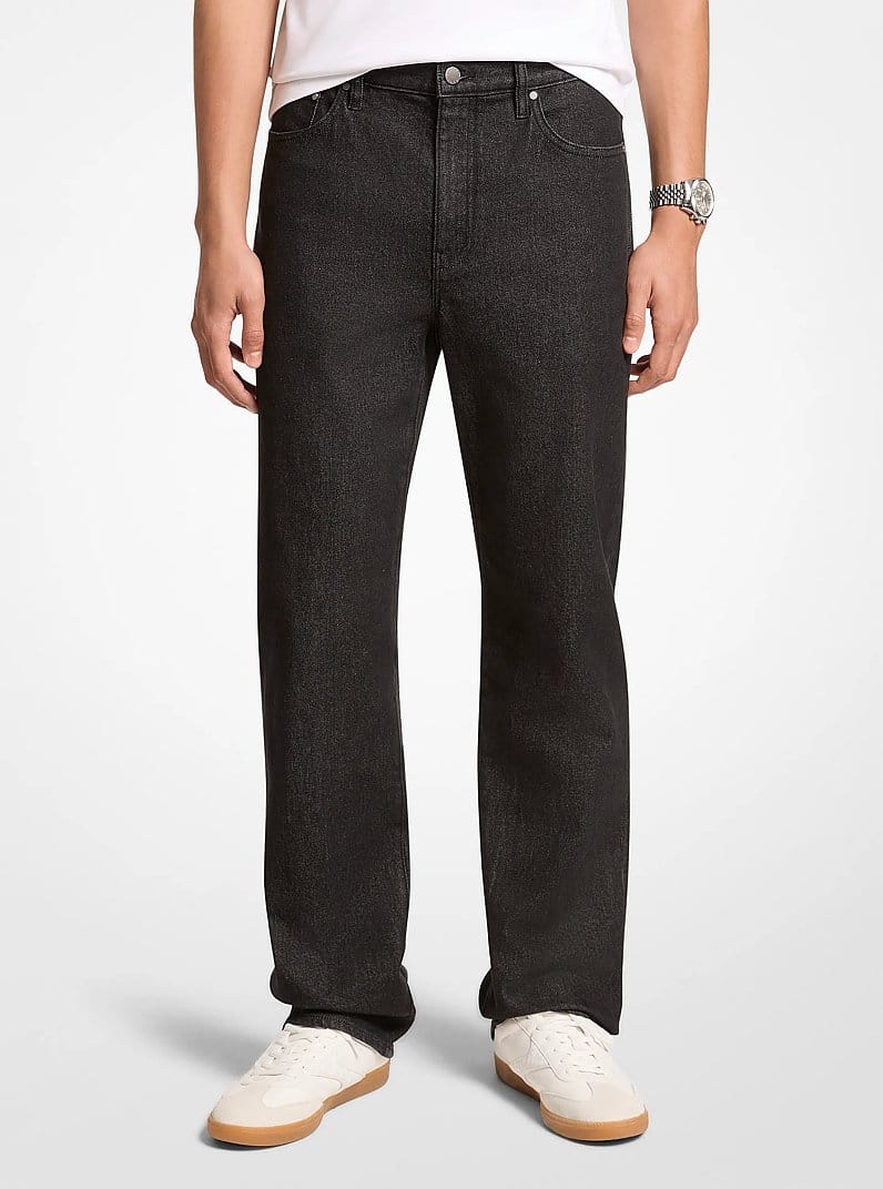 Finn Straight-Leg Stretch Denim Jeans