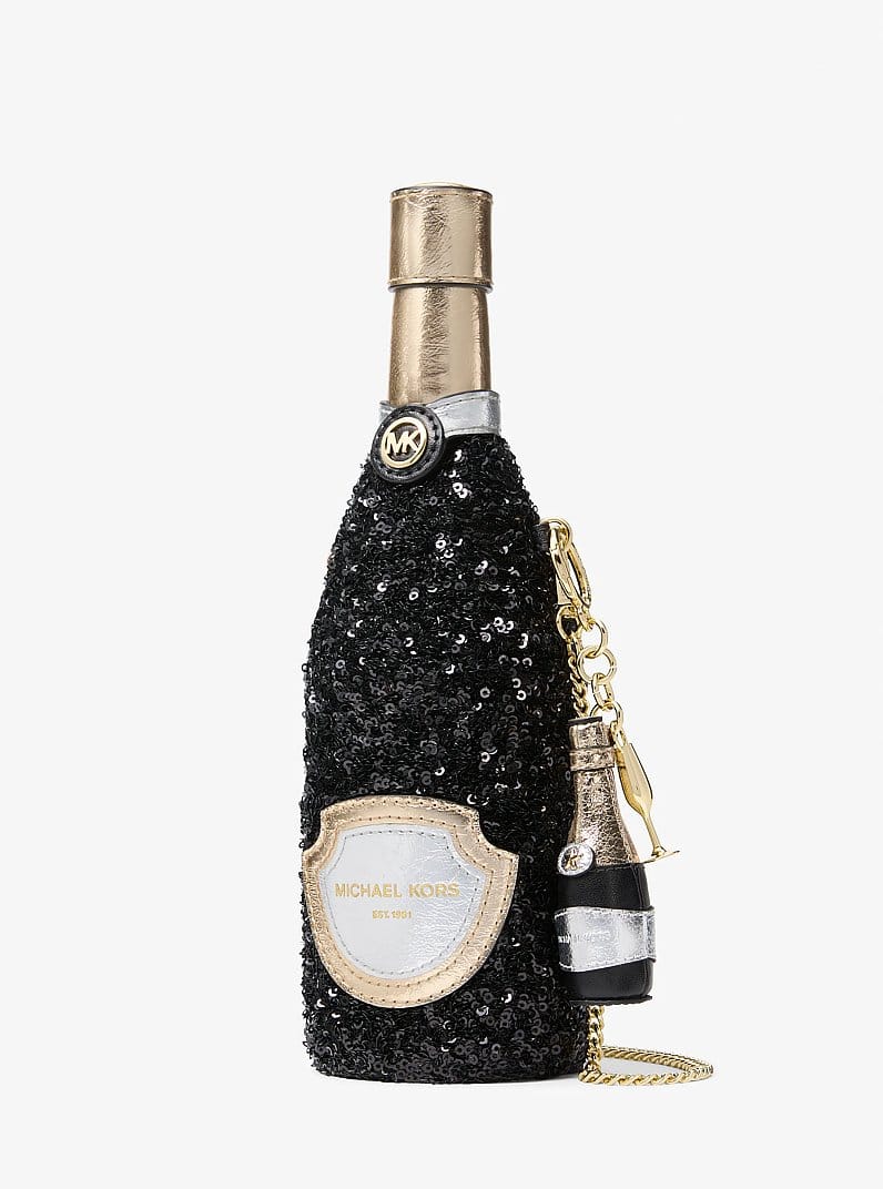 Champagne Bottle Bag Charm
