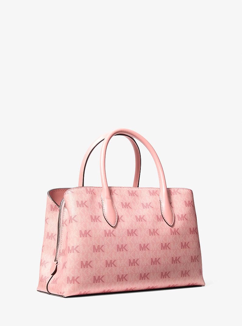 Maya Medium Signature Logo Satchel