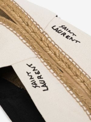 Saint Laurent logo-embroidered espadrilles