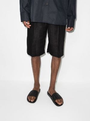 Valentino embossed-logo flip-flops