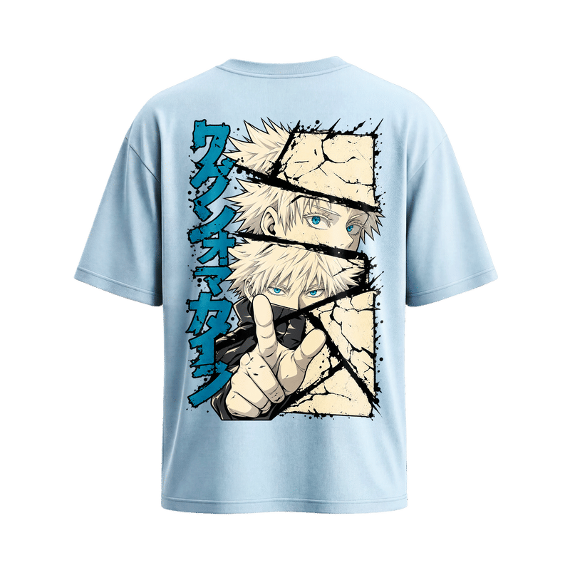 Be Autyst Anime Ice Blue T-Shirt