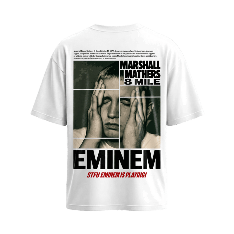 Be Autyst Eminem Marshall Mathers White T-Shirt