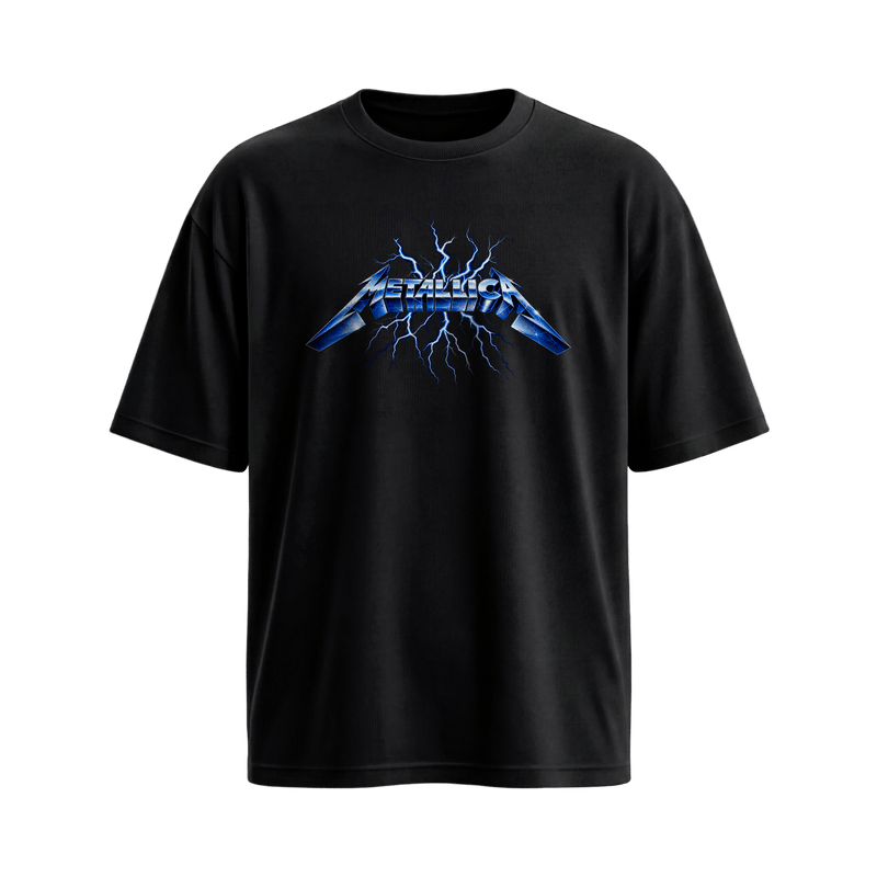 Be Autyst Metallica Spark Black T-Shirt