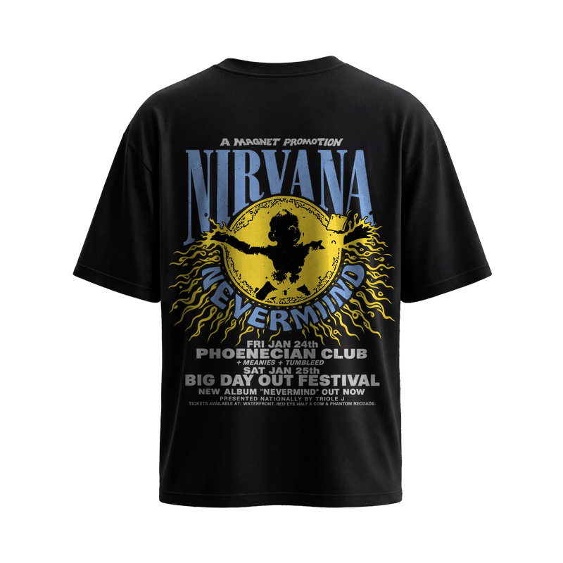 Be Autyst Nirvana 93 Black T-Shirt