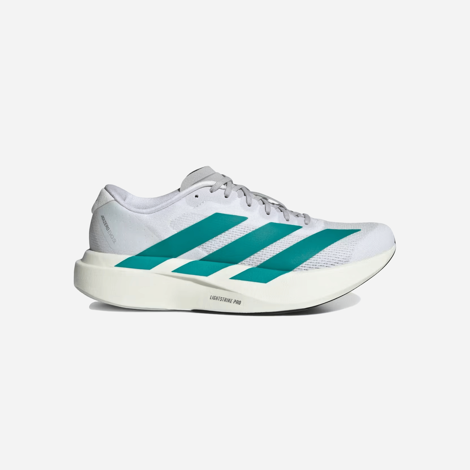 Adidas Adizero EVO SL Shoes Cloud White / Pure Teal / Grey Two