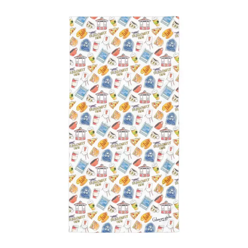 Gilmore Girls Stars Hollow Icons Pattern Towel