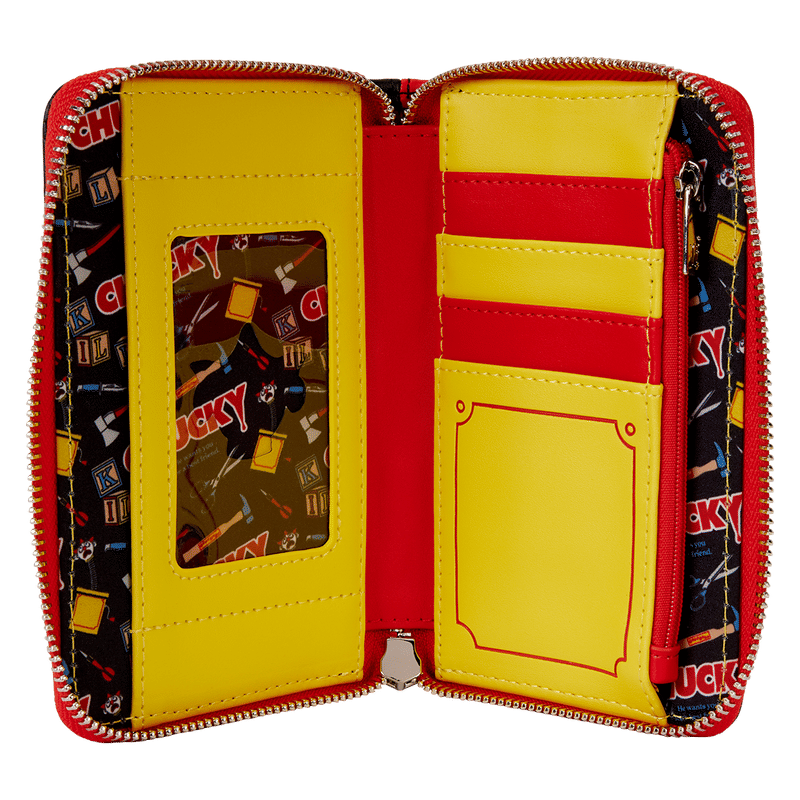 Chucky Clown Cosplay Zip Around Wallet