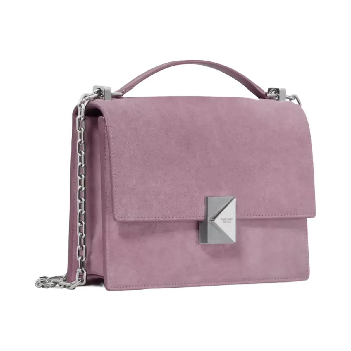Kate Spade Deco Suede Chain Shoulder Bag Market Purple