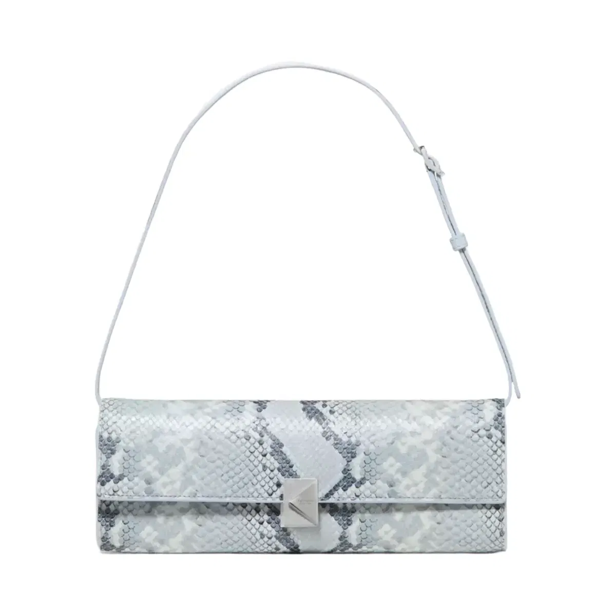 Kate Spade Deco Snake Embossed Soft Mini Shoulder Bag Pale Sapphirine