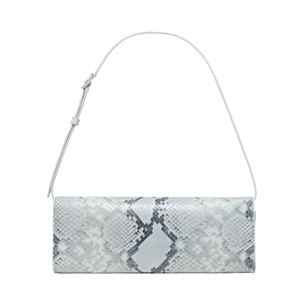 Kate Spade Deco Snake Embossed Soft Mini Shoulder Bag Pale Sapphirine