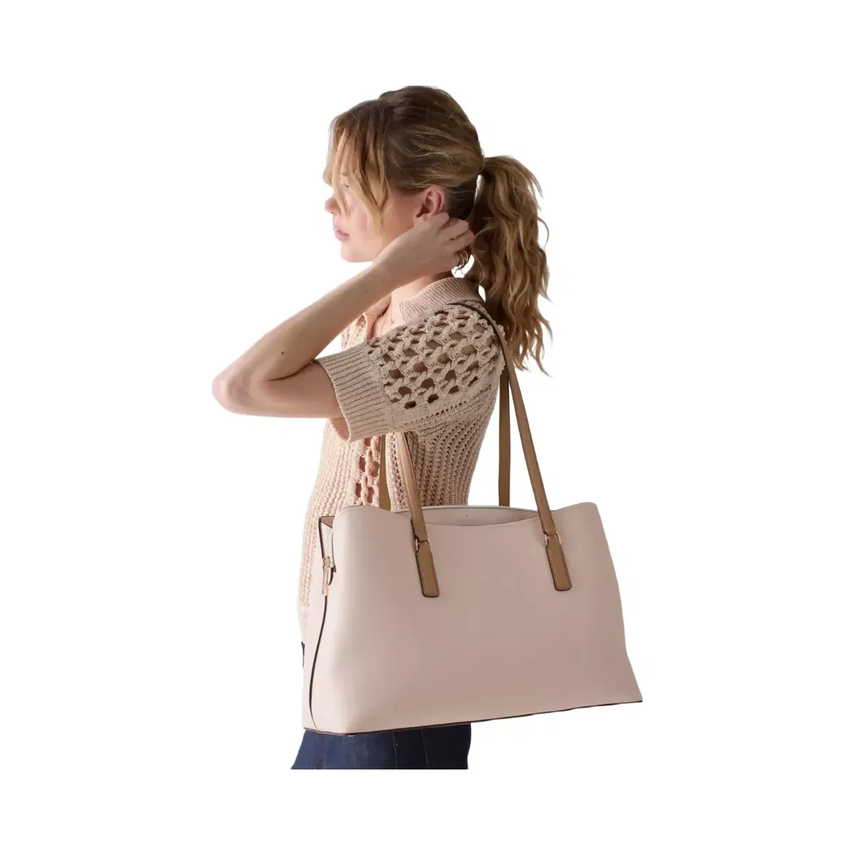 Kate Spade Thompson Street Commuter Tote Bag Powdered Sugar Multi