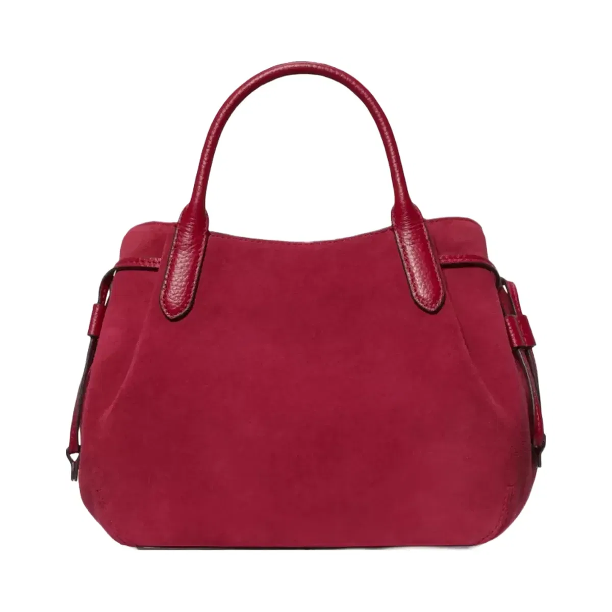 Kate Spade Dumpling Suede Satchel Bag Red Jam