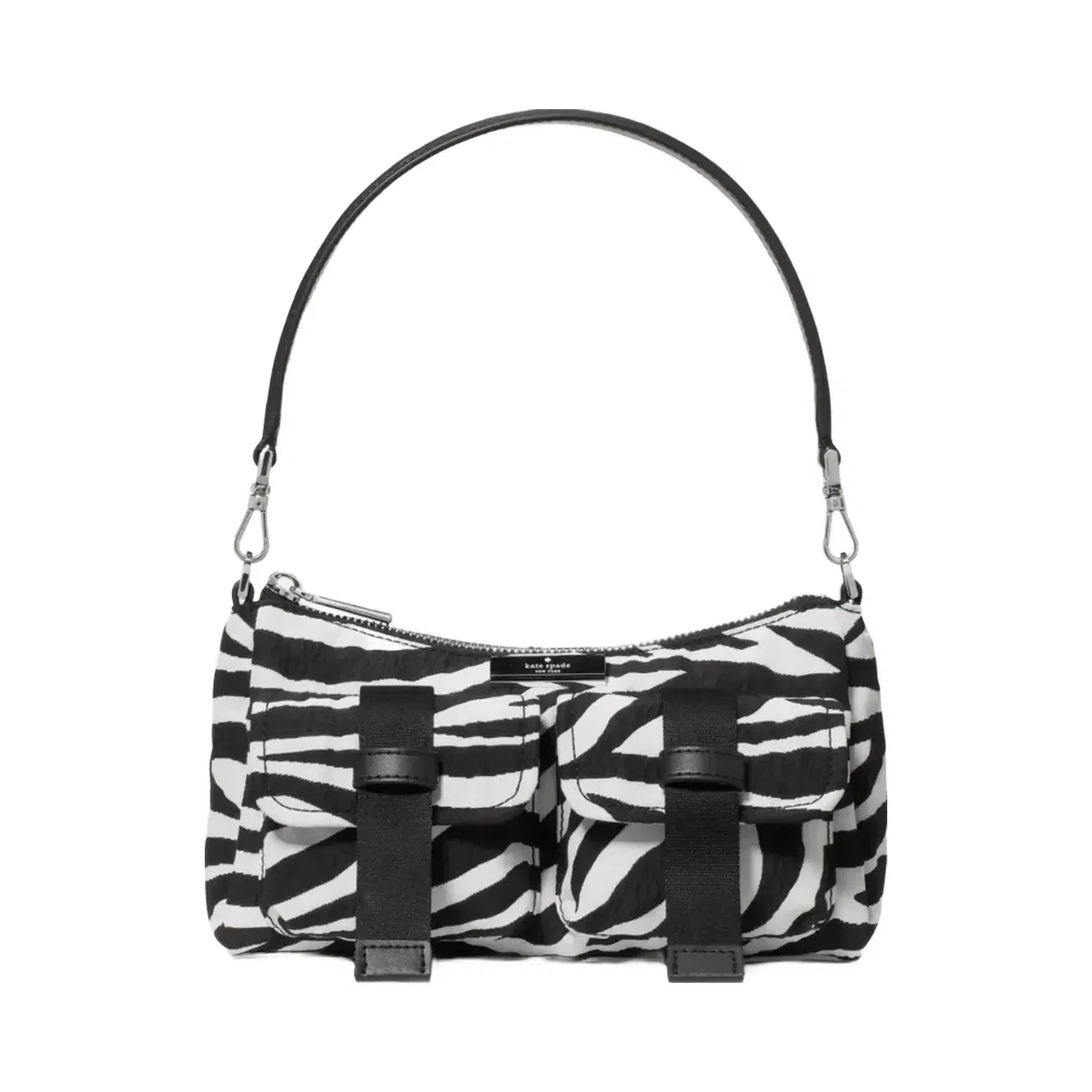 Kate Spade Carter Zebra Cargo Crossbody Bag Black Multi