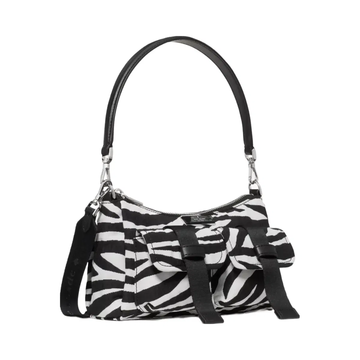 Kate Spade Carter Zebra Cargo Crossbody Bag Black Multi
