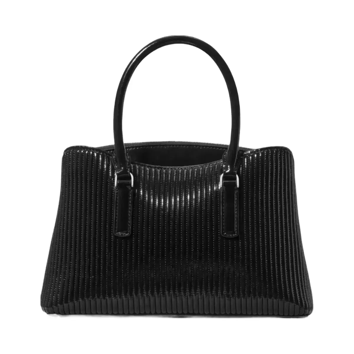 Kate Spade Thompson Street Shiny Quilted Small Satchel Bag Black