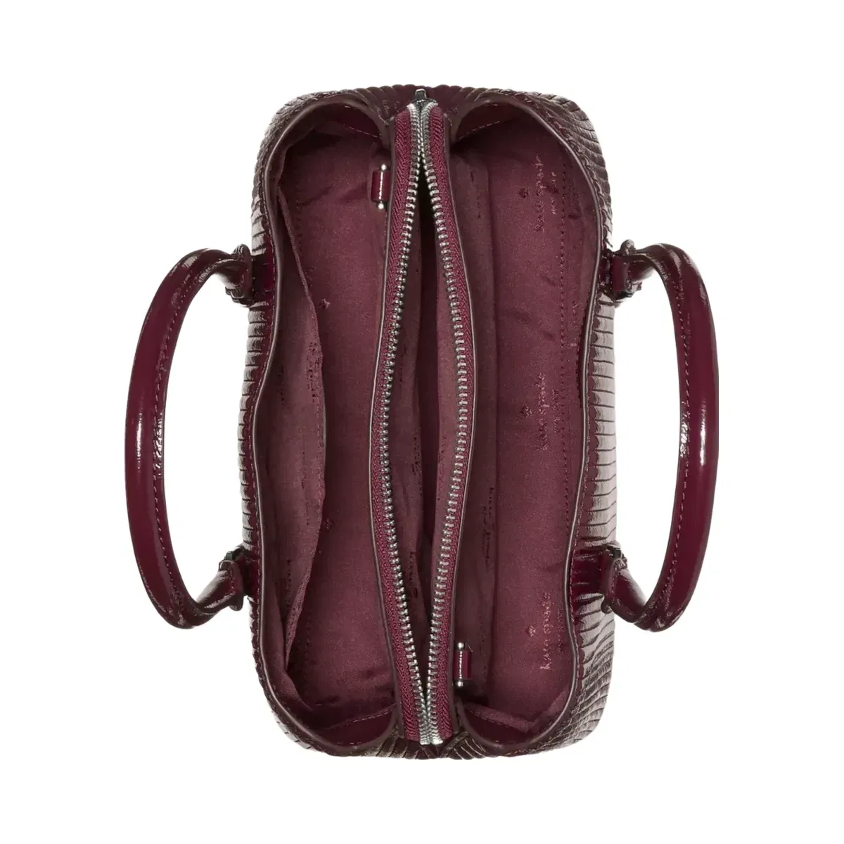Kate Spade Thompson Street Shiny Quilted Small Satchel Bag Grenache